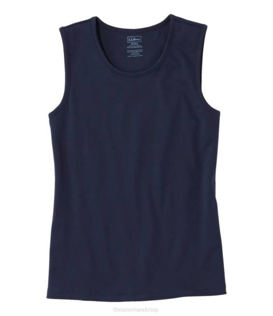 LLBean Pima Cotton Tee Women J46J6405 Clothing Raven Blue