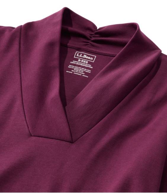 LLBean Pima Cotton Tee Women J46J94 Clothing Warm Teal