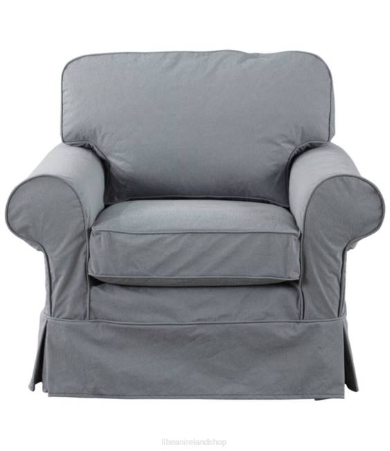 LLBean Pine Point Slipcovered Chair Unisex J46J4549 Indoor Furniture Chambray