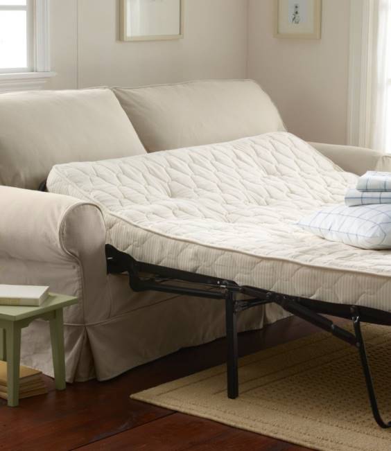 LLBean Pine Point Slipcovered Sleeper Sofa Unisex J46J2906 Indoor Furniture Linen Beige