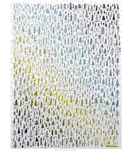 LLBean Pine Trees Puzzle 500 Pieces Unisex J46J1932 Games  Recreation Multi