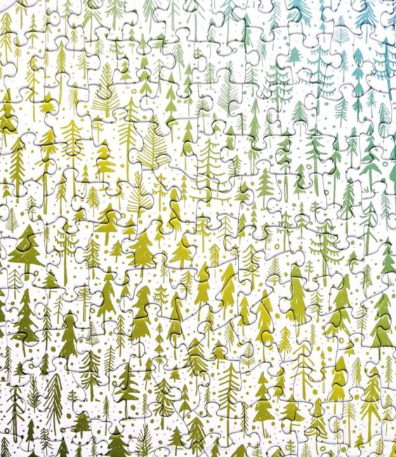 LLBean Pine Trees Puzzle 500 Pieces Unisex J46J1932 Games  Recreation Multi