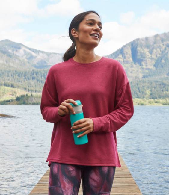 LLBean Pop-Top Insulated Bottle Unisex J46J5342 Outdoor Accessories Tropical Aqua