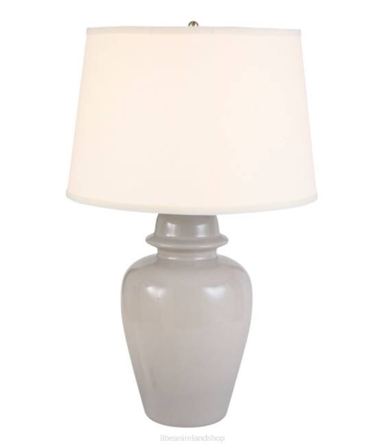 LLBean Portland Ceramic Lamp Unisex J46J2830 Home Decor Gray