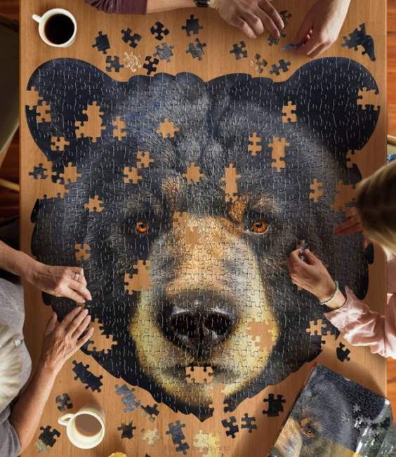LLBean Poster Size Bear Puzzle Unisex J46J1960 Games  Recreation Multi