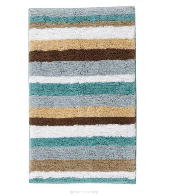 LLBean Premium Cotton Bath Mat Multistripe Unisex J46J2637 Bath Sand Dollar