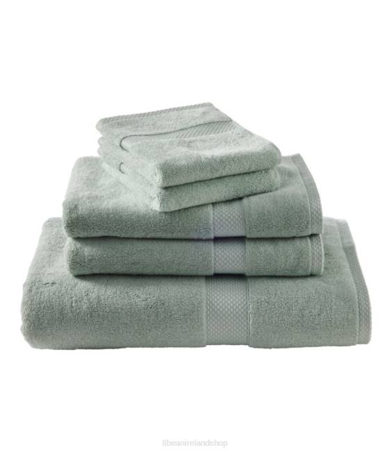 LLBean Premium Cotton Towel Set Unisex J46J4406 Bath Sea Sage