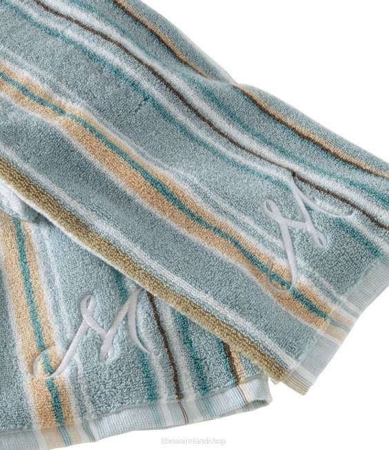LLBean Premium Cotton Towels Stripe Unisex J46J4366 Bath Sand Dollar