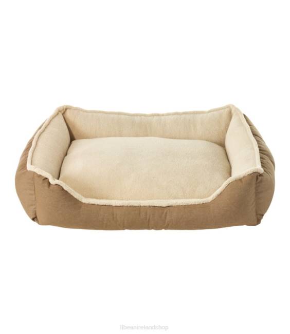 LLBean Premium Cuddler Bolster Dog Bed Unisex J46J1409 Home Goods Burlap