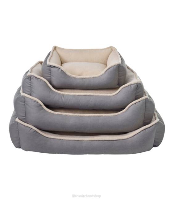 LLBean Premium Cuddler Bolster Dog Bed Unisex J46J1409 Home Goods Burlap