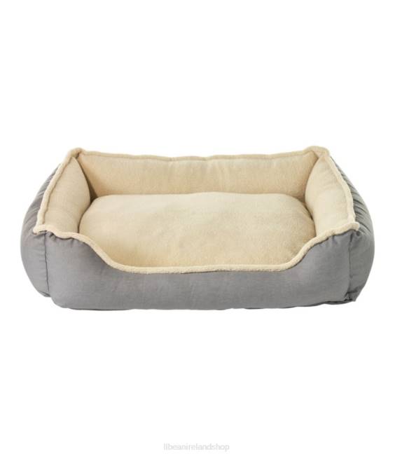 LLBean Premium Cuddler Bolster Dog Bed Unisex J46J3946 Home Goods Platinum