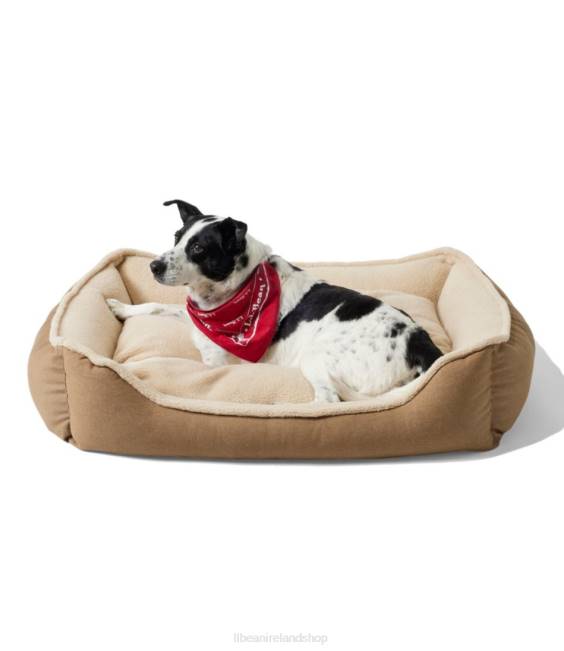LLBean Premium Cuddler Bolster Dog Bed Unisex J46J3946 Home Goods Platinum