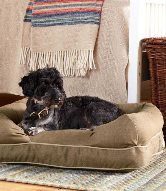 LLBean Premium Dog Couch Unisex J46J1281 Home Goods Burlap