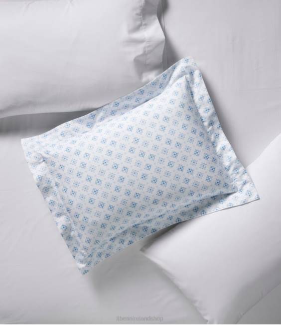 LLBean Premium Egyptian Percale Comforter Cover Collection Print Unisex J46J2789 Bedding Soft Blue