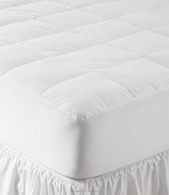 LLBean PrimaLoft Mattress Pad Unisex J46J2669 Bedding White