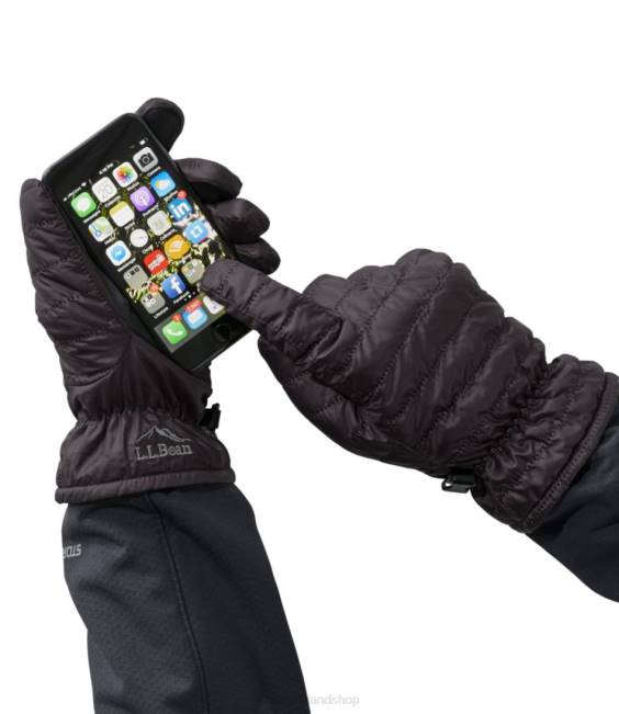 LLBean PrimaLoft Packaway Gloves Men J46J3449 Accessories Black