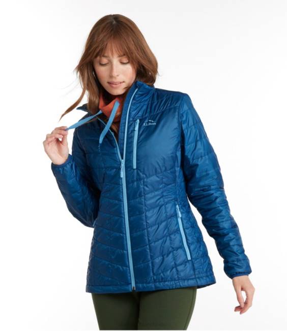 LLBean PrimaLoft Packaway Jacket Women J46J6660 Outerwear Gunmetal Gray