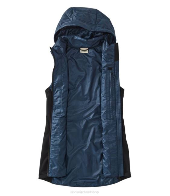 LLBean PrimaLoft Packaway Long Vest Women J46J3617 Outerwear Black