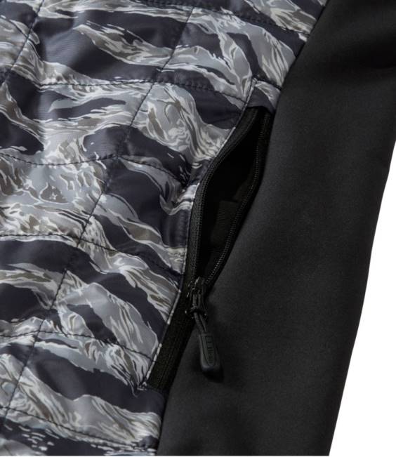 LLBean PrimaLoft Packaway Long Vest Women J46J901 Outerwear Carbon Camo