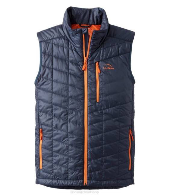 LLBean PrimaLoft Packaway Vest Men J46J471 Outerwear Carbon Navy