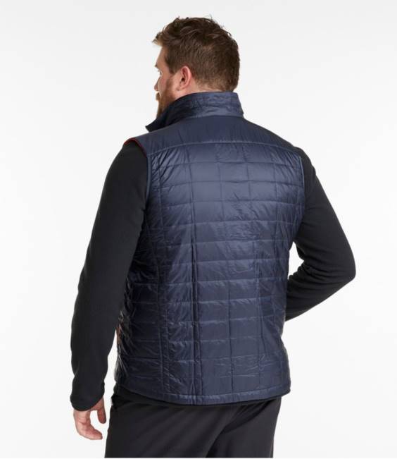 LLBean PrimaLoft Packaway Vest Men J46J4910 Outerwear Vibrant Red