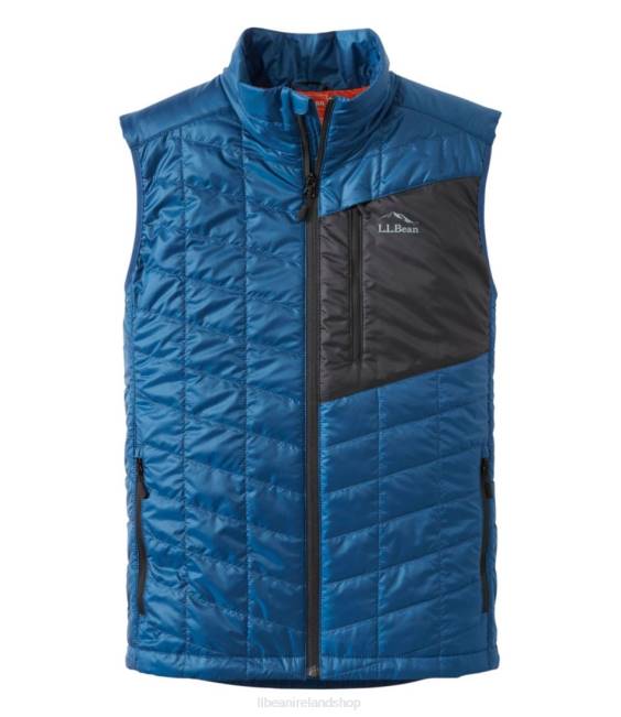 LLBean PrimaLoft Packaway Vest Men J46J5918 Outerwear Dark Marine Blue/Black