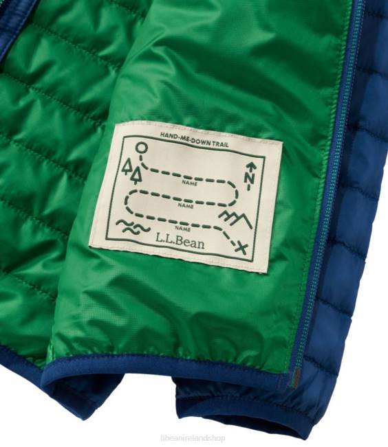 LLBean Primaloft Hooded Jacket Kids J46J5138 Outerwear Dark Red/Mountain Red