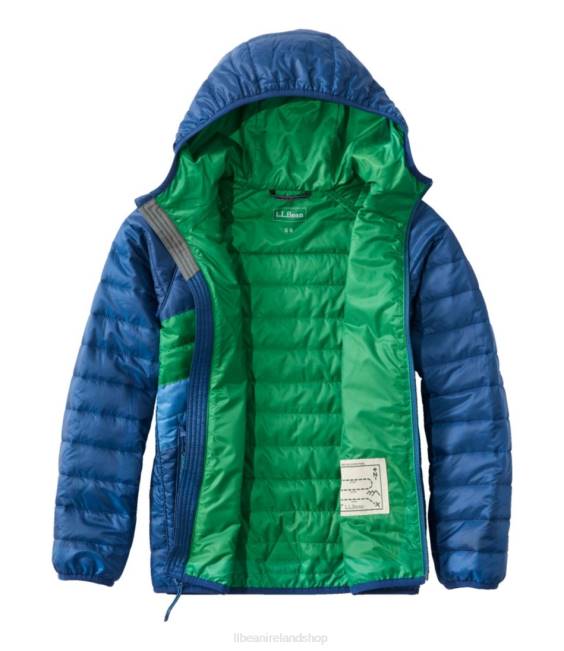 LLBean Primaloft Packaway Hooded Jacket Kids J46J3639 Outerwear Dark Mulberry/Light Mauve