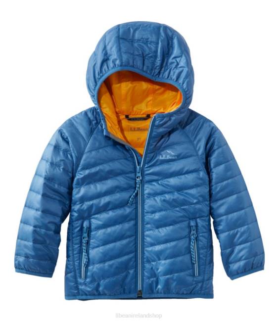 LLBean Primaloft Packaway Hooded Jacket Kids J46J3673 Outerwear Marine Blue
