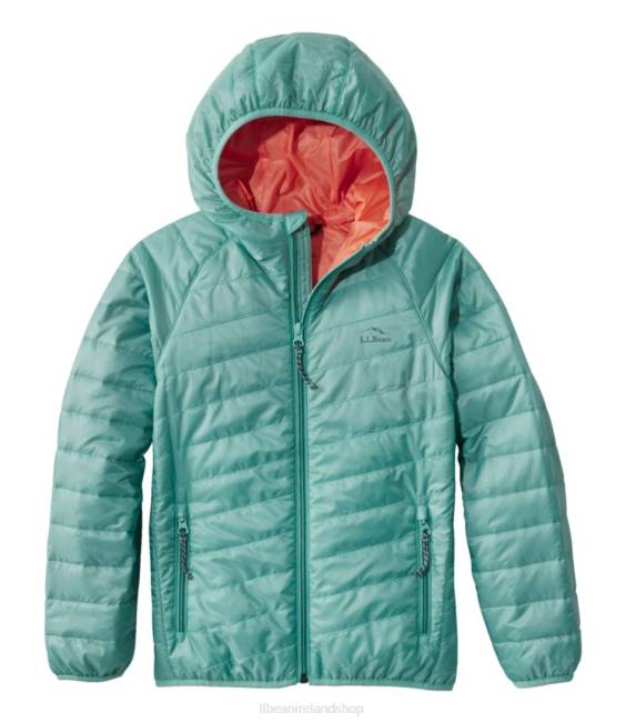 LLBean Primaloft Packaway Hooded Jacket Kids J46J5117 Outerwear Soft Juniper