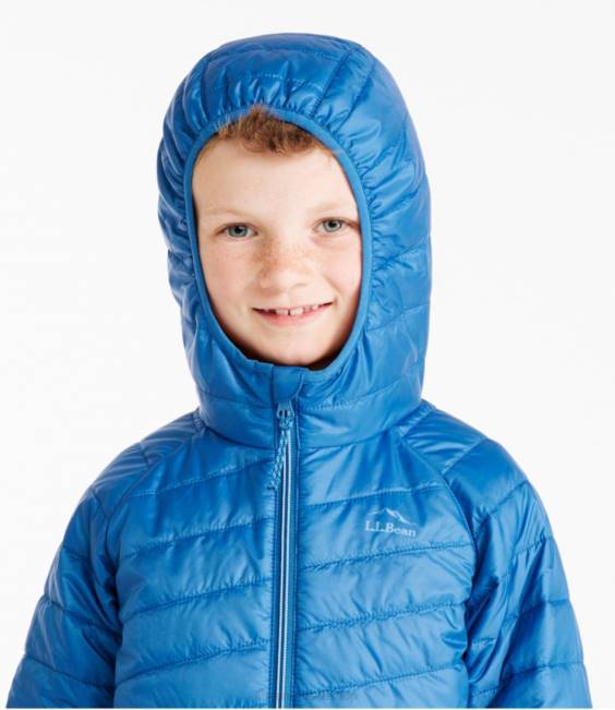 LLBean Primaloft Packaway Hooded Jacket Kids J46J5117 Outerwear Soft Juniper