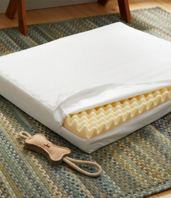 LLBean Protective Pet Bed Liner Rectangular Unisex J46J1458 Home Goods White