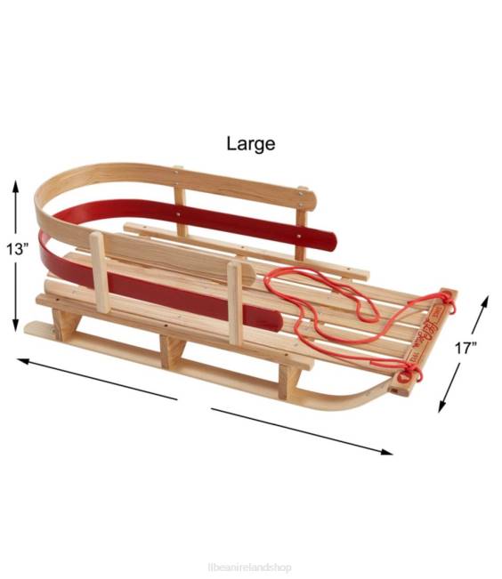 LLBean Pull Sled Unisex J46J2205 Games  Recreation Wood/Script Logo