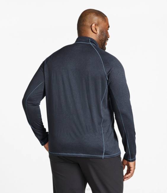 LLBean Quick Dry Trail Tee 1/4 Zip Men J46J3190 Clothing Graphite