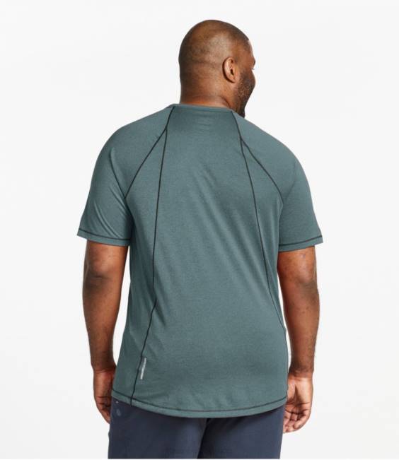 LLBean Quick-Dry Trail Tee Short-Sleeve Men J46J6952 Clothing Woodsmoke
