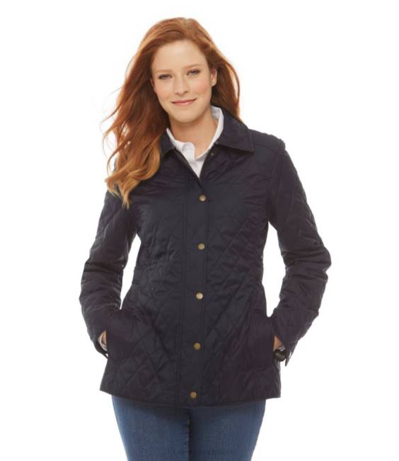 LLBean Quilted Riding Jacket Women J46J6028 Outerwear Black