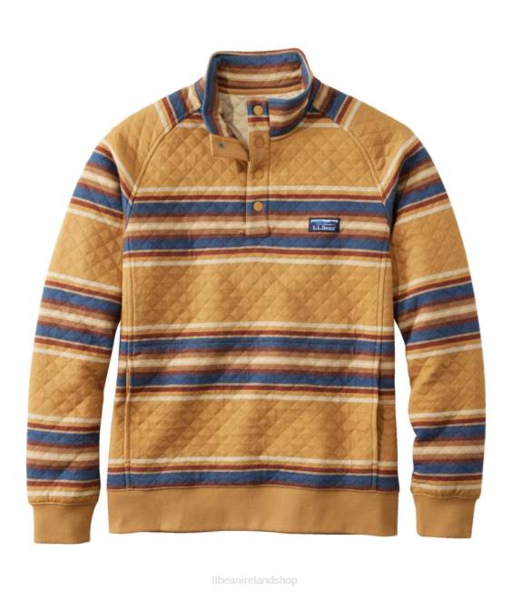 LLBean Quilted Sweatshirt Men J46J170 Clothing Barley Multi