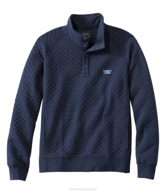 LLBean Quilted Sweatshirt Men J46J365 Clothing Classic Navy