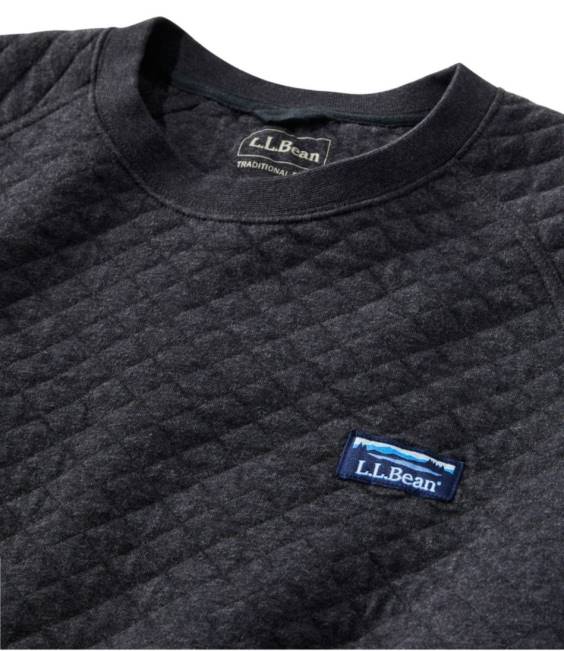 LLBean Quilted Sweatshirt Men J46J452 Clothing Classic Navy