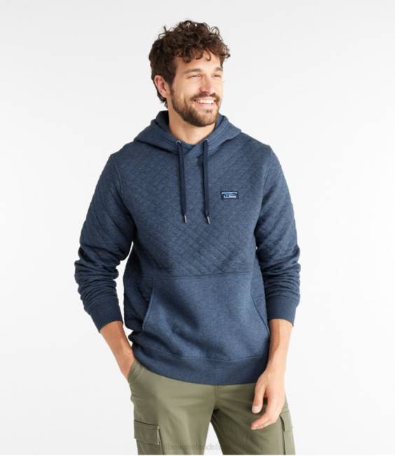 LLBean Quilted Sweatshirt Men J46J555 Clothing Classic Navy