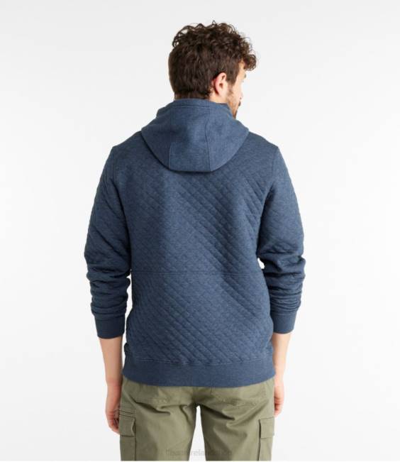 LLBean Quilted Sweatshirt Men J46J555 Clothing Classic Navy
