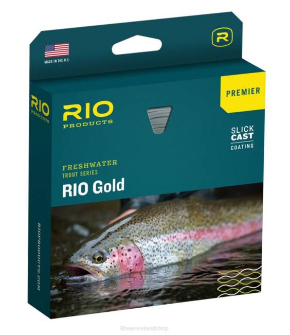 LLBean RIO Premier Gold Floating Fly Line Unisex J46J1782 Fishing Moss/Gold