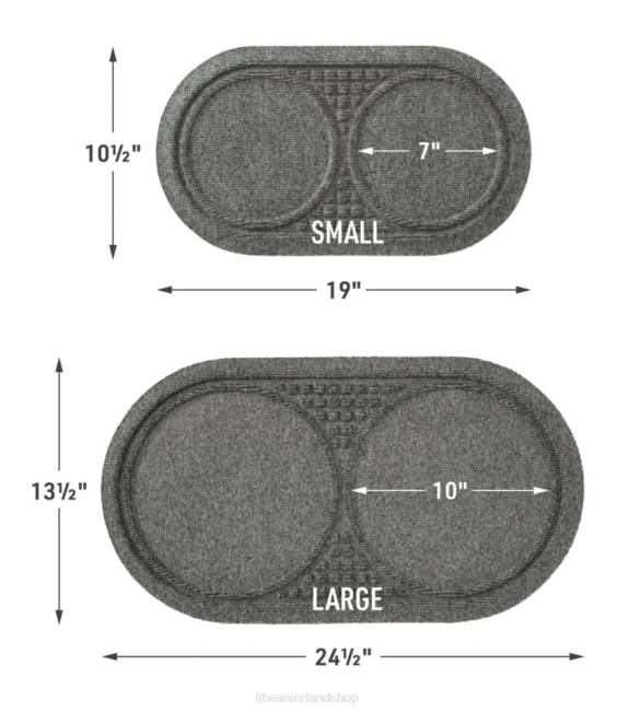 LLBean Recycled Waterhog Dog Mat Placemat Unisex J46J6130 Home Goods Medium Gray