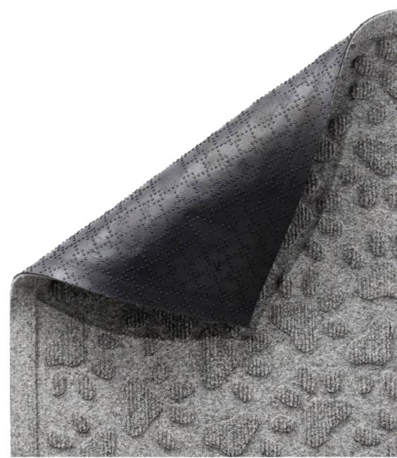 LLBean Recycled Waterhog Dog Mat Scattered Paws Unisex J46J6141 Home Goods Medium Gray