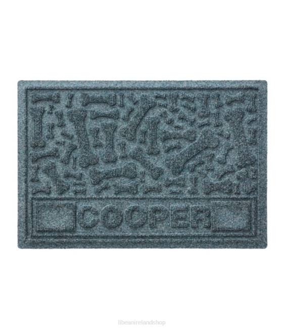 LLBean Recycled Waterhog Dog Placemat Dog Bone Personalized Unisex J46J5546 Home Goods Bluestone