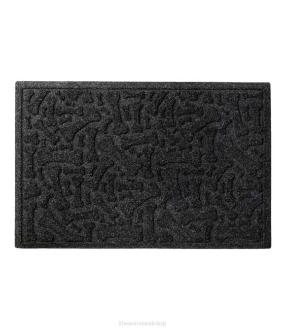 LLBean Recycled Waterhog Scattered Bones Mat Unisex J46J4438 Home Goods Charcoal