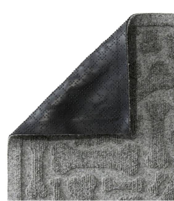 LLBean Recycled Waterhog Scattered Bones Mat Unisex J46J6353 Home Goods Medium Gray