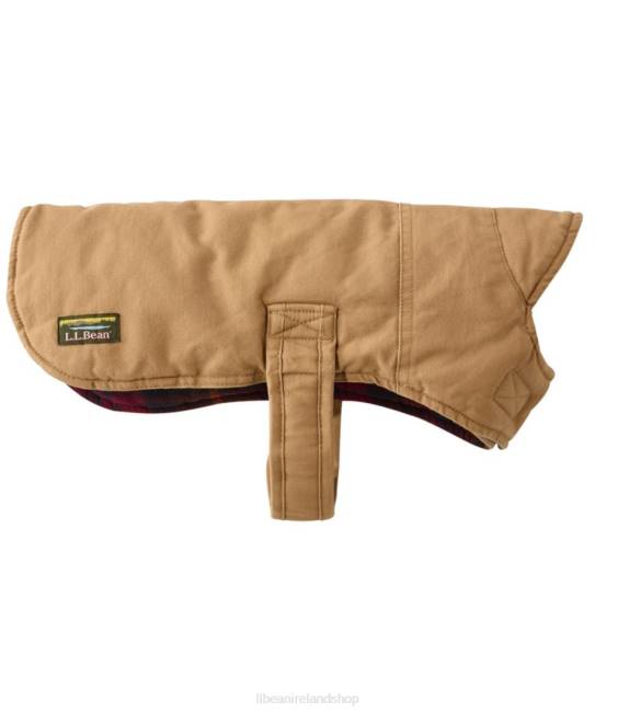 LLBean Reversible Field Coat for Dogs Unisex J46J1273 Home Goods Saddle