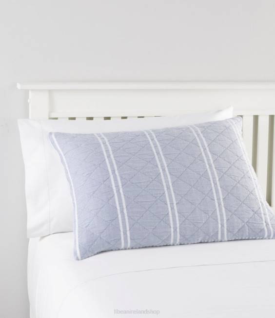 LLBean Reversible Stripe Quilt Collection Unisex J46J2519 Bedding Indigo