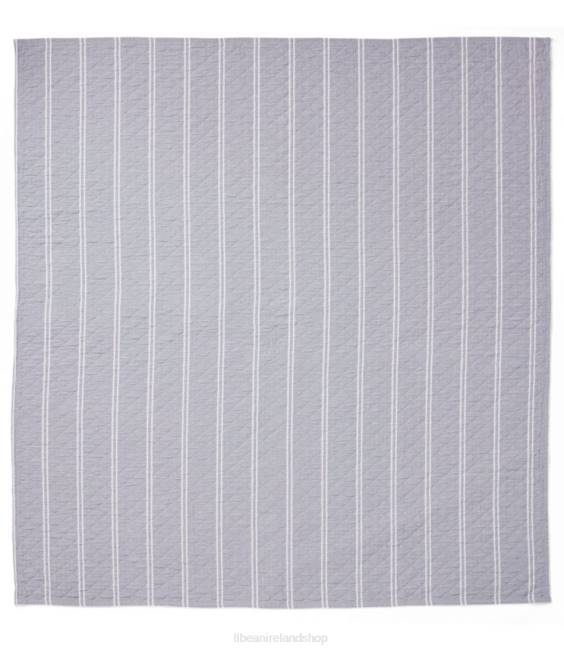 LLBean Reversible Stripe Quilt Collection Unisex J46J2519 Bedding Indigo